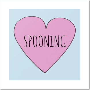 I LOVE SPOONING Posters and Art